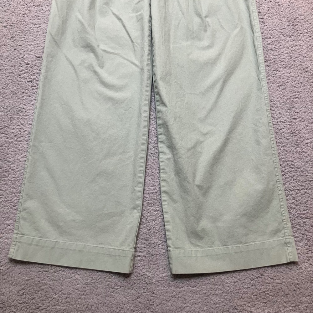 A New Day Sage Green High Rise Wide Leg Pleated Front Stretch Trousers Size 8 - Picture 5 of 9